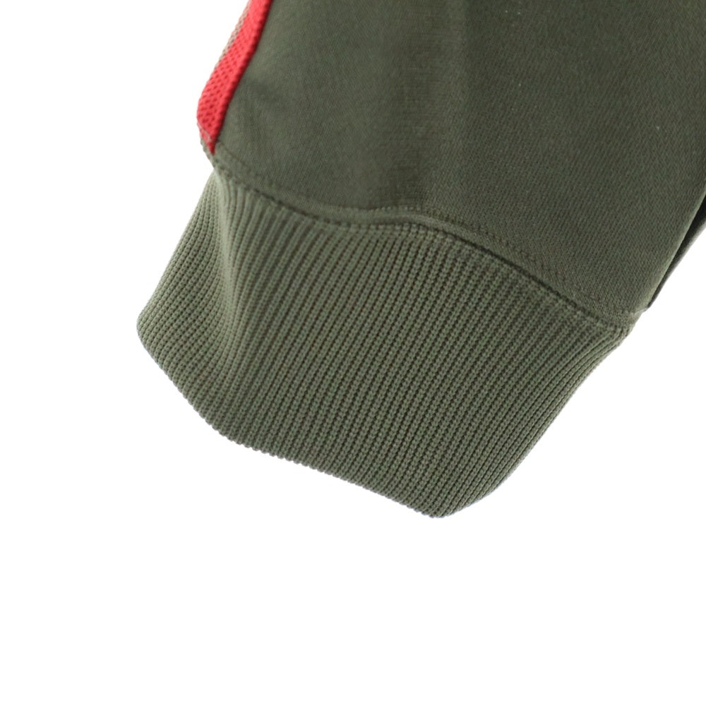 Needles(ニードルス) 24SS ×Nubian Track Jacket Side Line トラックジャケット サイドライン フロントロゴ刺繍 ポリエステル カーキ NS1590