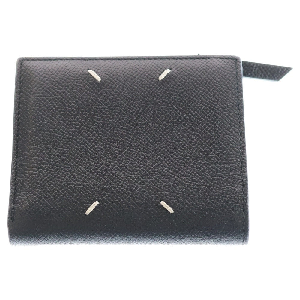 Maison Margiela 11(メゾンマルジェラ11) 25AW FLAP WALLET 4ステッチ フリップフラップ ウォレット 二つ折り財布 ブラック SA1UI0020
