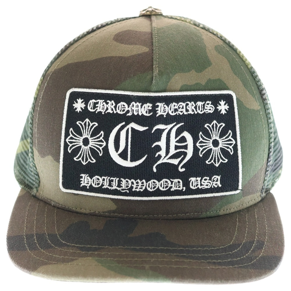 CHROME HEARTS(クロムハーツ) TRUCKER CAP CHパッチ メッシュトラッカーキャップ 帽子 カーキ