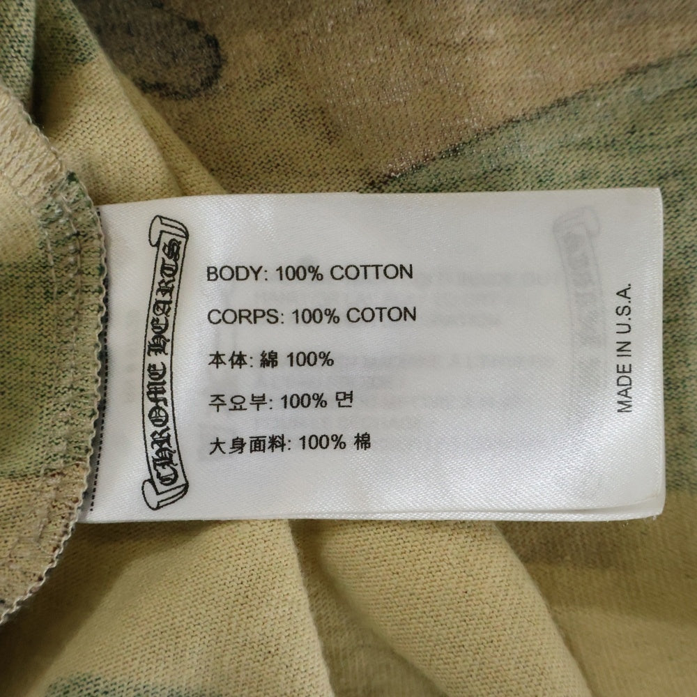 CHROME HEARTS(クロムハーツ) ×MATTY BOY PPO CAUTION T-SHRT マッティボーイ プロコーション 迷彩柄 両面プリントTシャツ 半袖クルーネックカットソー マルチカラー
