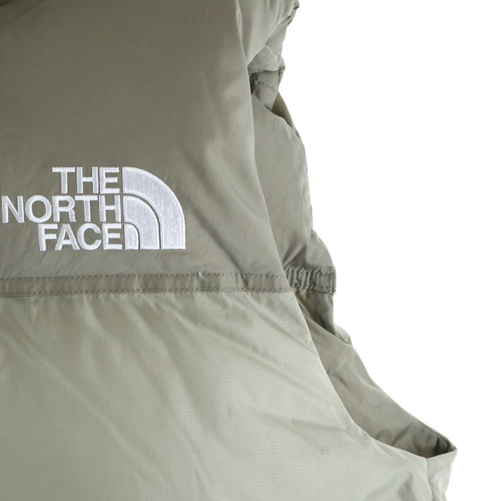 THE NORTH FACE(ザノースフェイス) Nuptse Vest ヌプシダウンベスト フロントロゴ刺繍 ベージュ ND92338