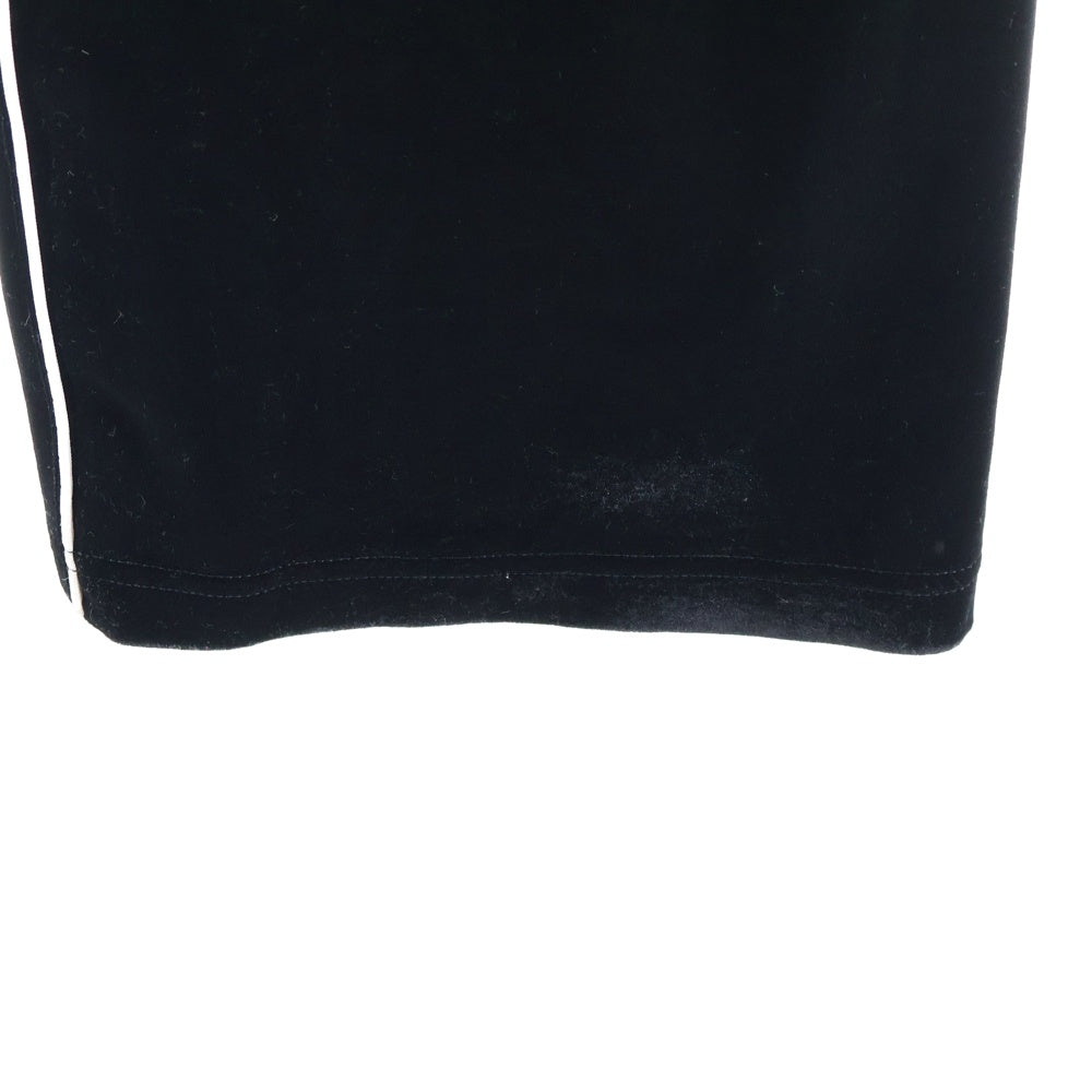 LAST NEST(ラスト ネスト) VELOUR TRACK PNTS ロゴベロアジップトラックパンツ ブラック