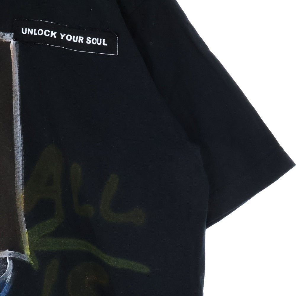 GUERNIKA(ゲルニカ) ワッペン プリント半袖Tシャツ カットソー ブラック