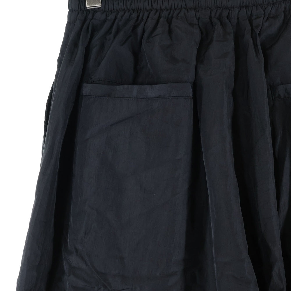 HARE(ハレ) サイドスナップボタン ナイロン バギーパンツ ブラック HA010152TO