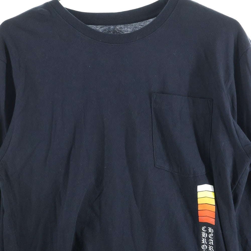 CHROME HEARTS(クロムハーツ) LONG SLEEVE T-SHIRT POCKET HOLLYWOOD 長袖TシャツロンTロングスリーブ ブラック