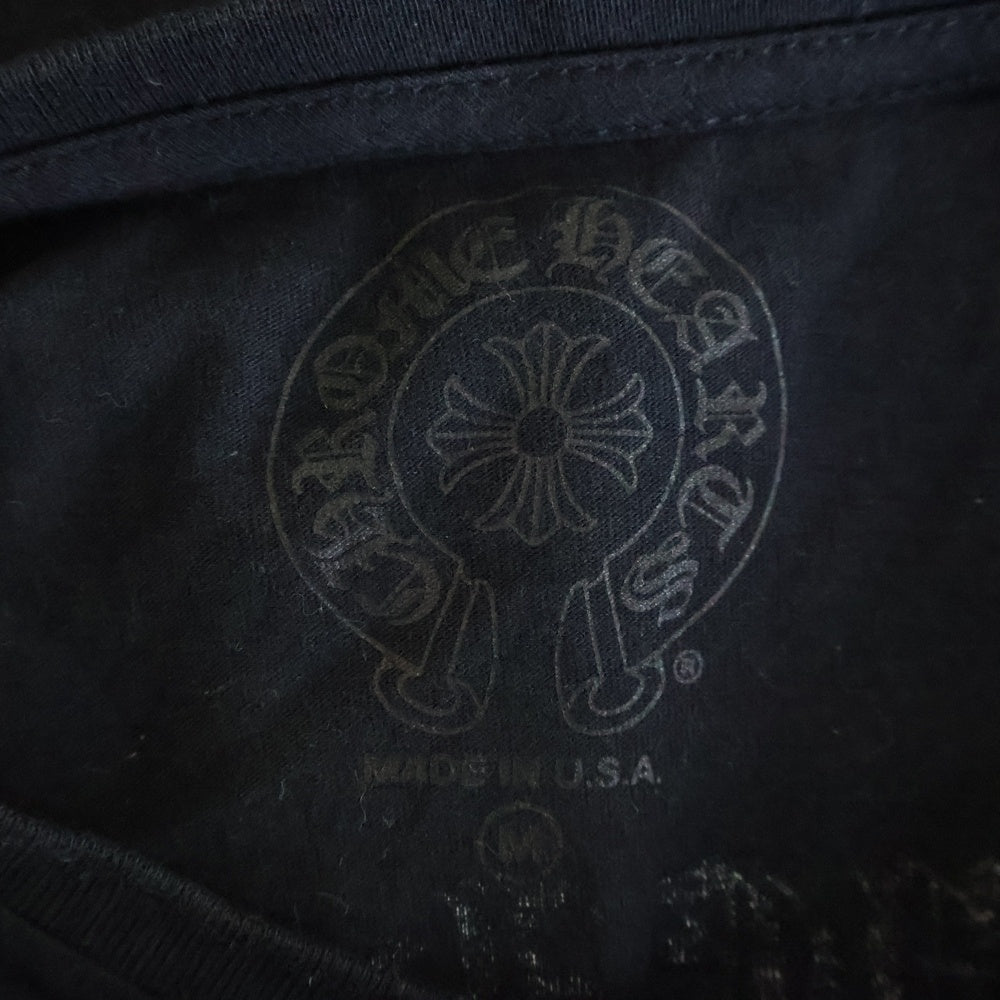 CHROME HEARTS(クロムハーツ) LONG SLEEVE T-SHIRT POCKET HOLLYWOOD 長袖TシャツロンTロングスリーブ ブラック