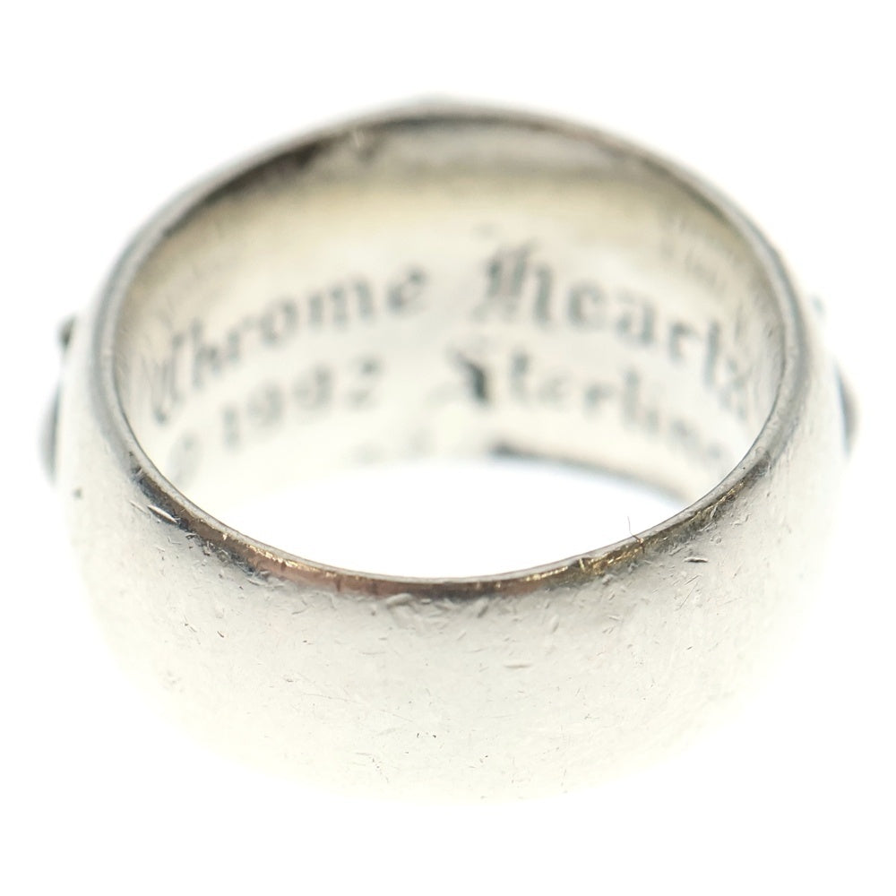 CHROME HEARTS(クロムハーツ) FLRL CRS PAVE フローラルクロス リング パヴェダイヤ シルバー