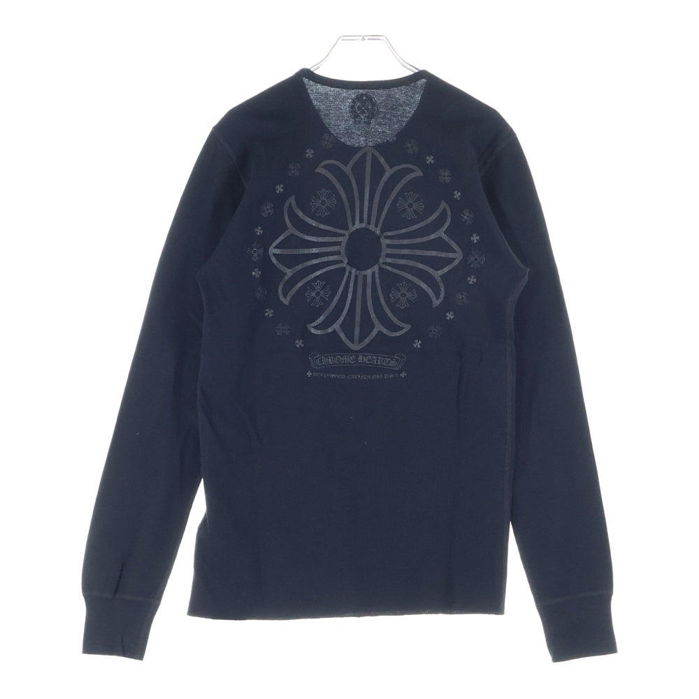 CHROME HEARTS(クロムハーツ) THERMAL L/S Back Logo CH PLUS サーマル バックプリント ロングスリーブ 長袖Tシャツ ブラック
