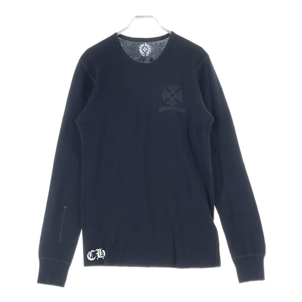 CHROME HEARTS(クロムハーツ) THERMAL L/S Back Logo CH PLUS サーマル バックプリント ロングスリーブ 長袖Tシャツ ブラック