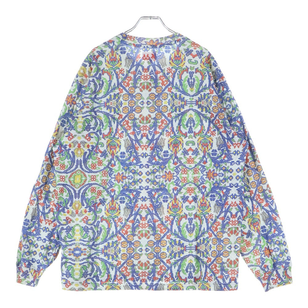 SUPREME(シュプリーム) 23SS Small Box Logo L/S Tee Tapestry タペストリープリント 総柄 スモールボックスロゴ クルーネック 長袖Tシャツ カットソー マルチカラー