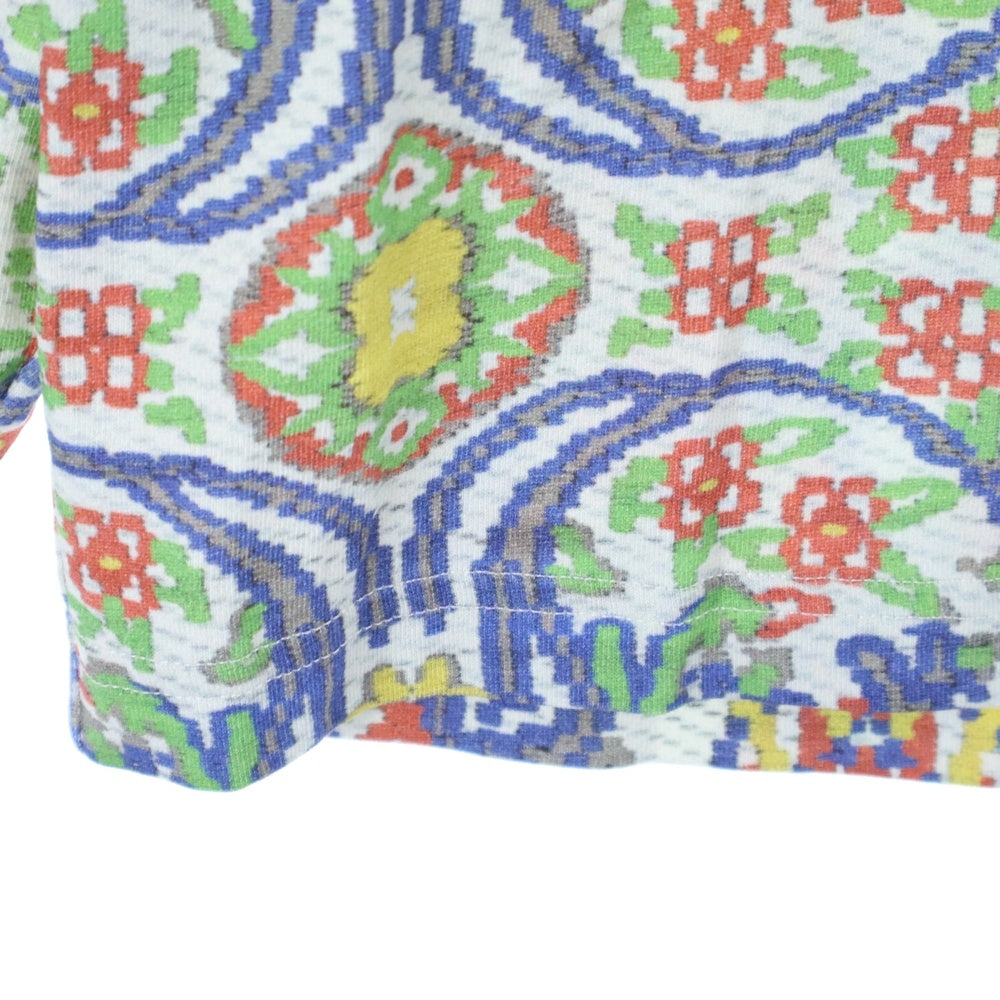 SUPREME(シュプリーム) 23SS Small Box Logo L/S Tee Tapestry タペストリープリント 総柄 スモールボックスロゴ クルーネック 長袖Tシャツ カットソー マルチカラー