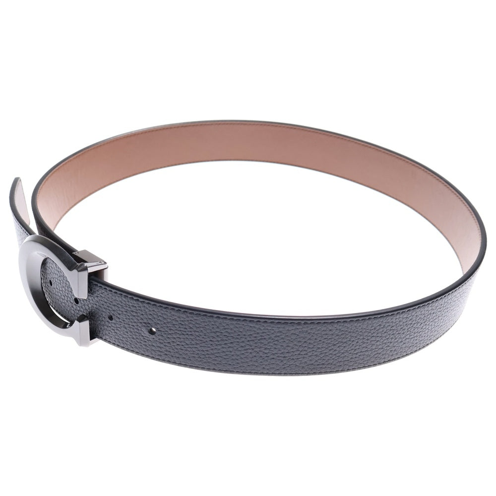 COACH(コーチ) Cロゴ バックルカットトゥ リバーシブル レザーベルト ブラック/ブラウン レディース