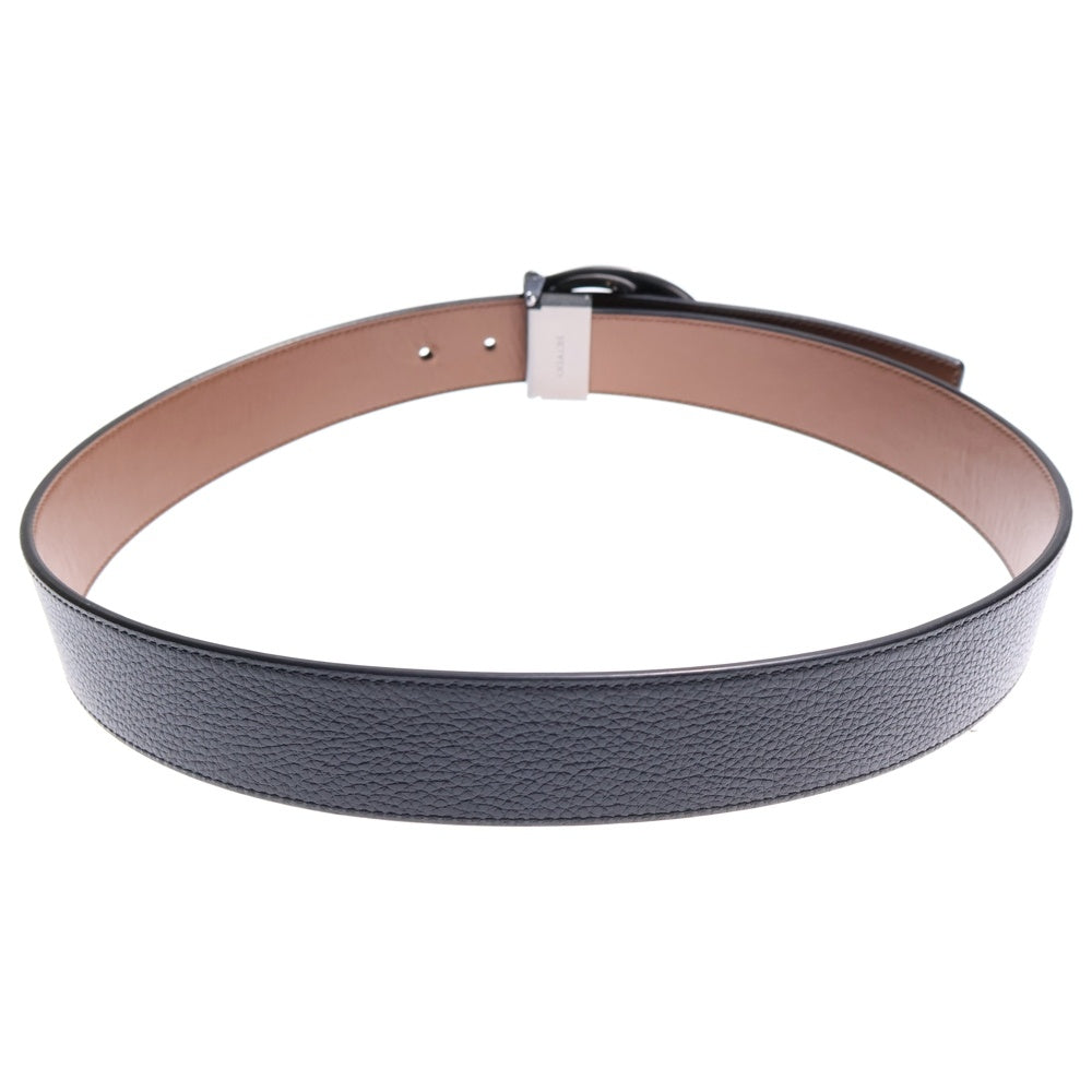 COACH(コーチ) Cロゴ バックルカットトゥ リバーシブル レザーベルト ブラック/ブラウン レディース