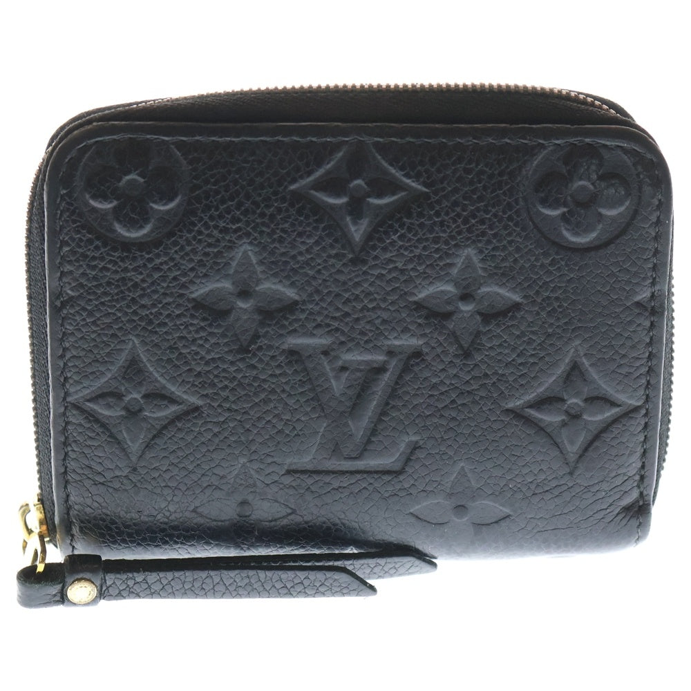 【極美品】ルイヴィトン　アンプラント　ジッピーパース ノワール 黒 LOUIS VUITTON(ルイヴィトン) ジッピーコインパース モノグラムアン