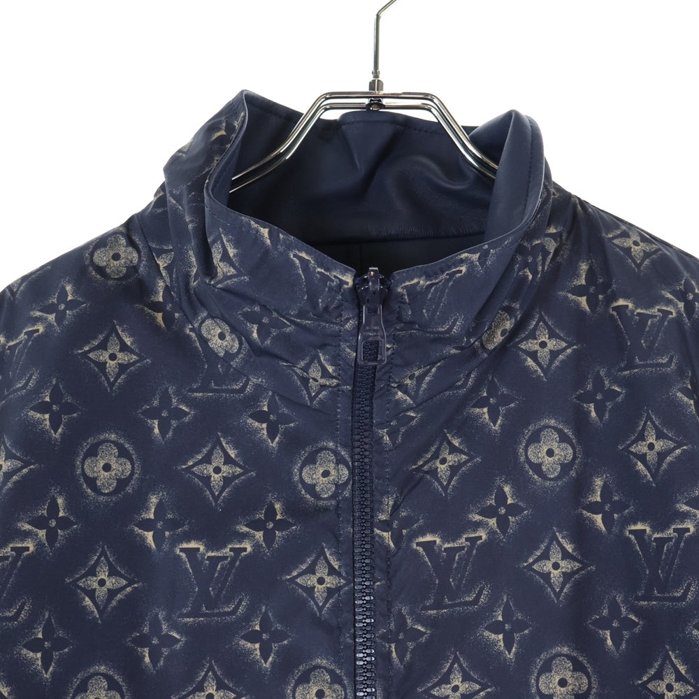 LOUIS VUITTON(ルイヴィトン) 23AW モノグラムサンドリバーシブルミックスレザーブルゾン ネイビー RM232M Y09 HPL03E