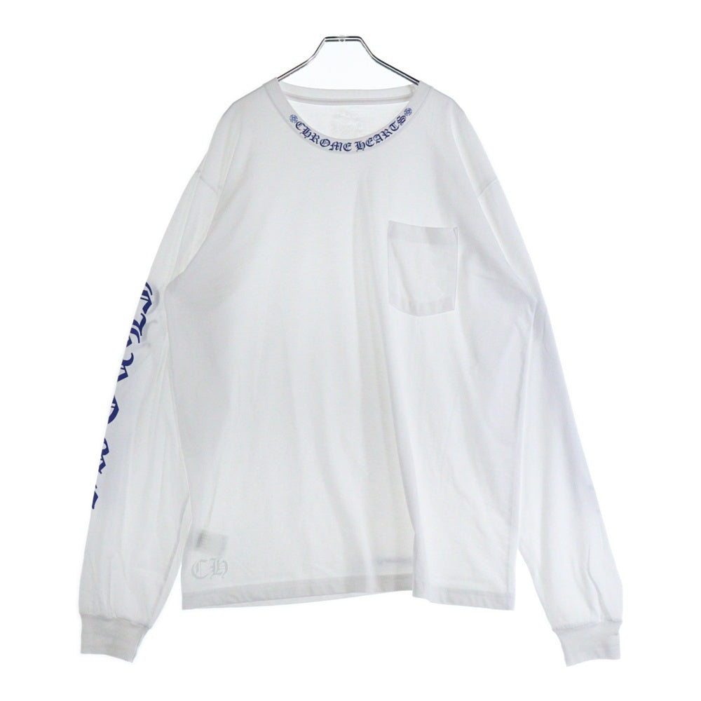 CHROME HEARTS(クロムハーツ) NECK LOGO L/S TEE ネックロゴプリント