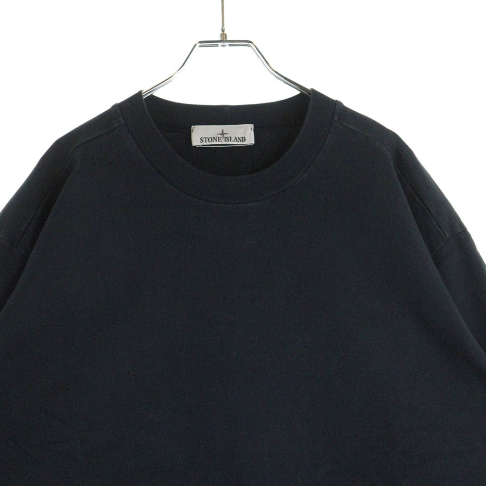 STONE ISLAND(ストーンアイランド) Crew Neck クルーネック 長袖Tシャツ 袖ロゴパッチ ブラック 771563750
