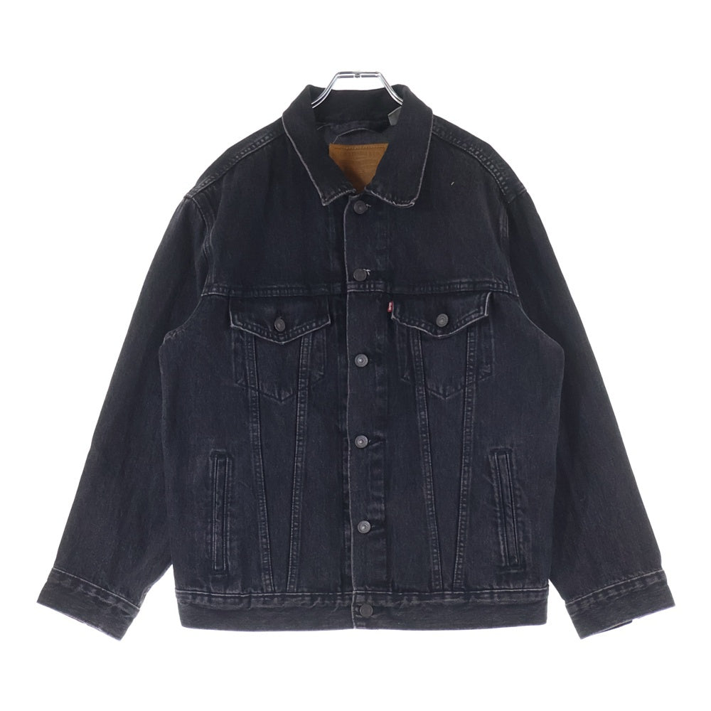 Levi's(リーバイス) 牛革パッチ デニムジャケット ブラック S110784 NXBD