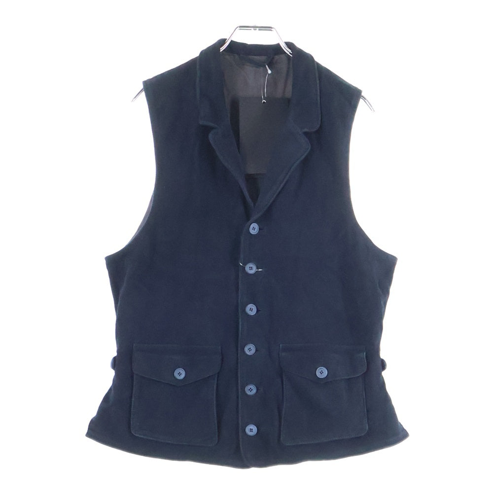 GIORGIO ARMANI(ジョルジオアルマーニ) 2ポケット ベスト スエード 羊革 ネイビー