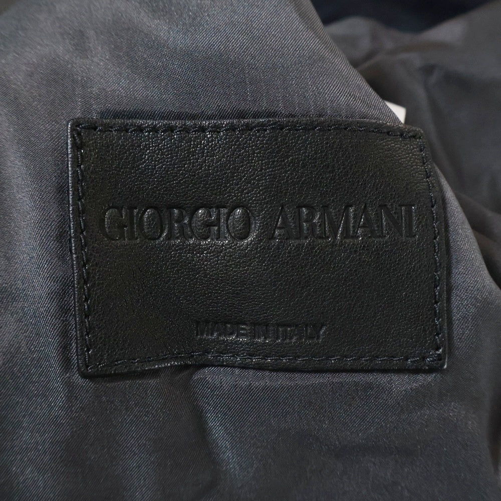 GIORGIO ARMANI(ジョルジオアルマーニ) 2ポケット ベスト スエード 羊革 ネイビー