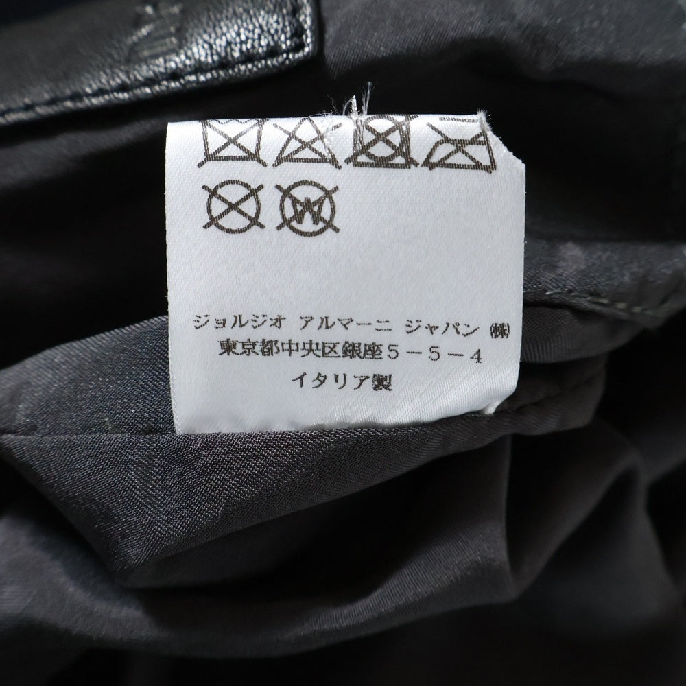 GIORGIO ARMANI(ジョルジオアルマーニ) 2ポケット ベスト スエード 羊革 ネイビー