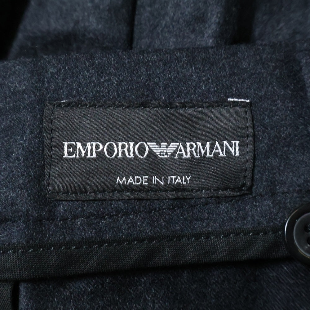EMPORIO ARMANI(エンポリオアルマーニ) ウールスラックスパンツ テーパード ブラック