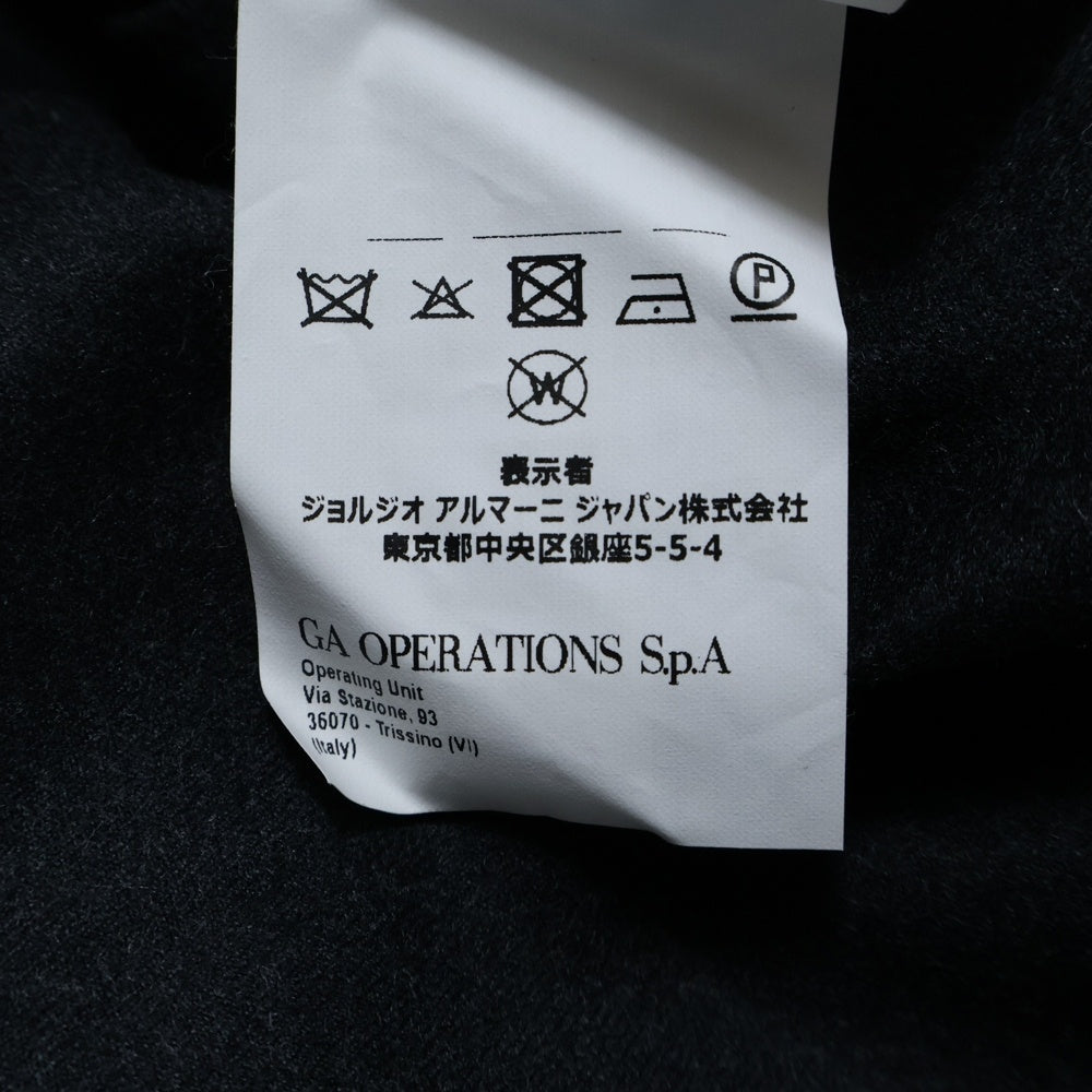 EMPORIO ARMANI(エンポリオアルマーニ) ウールスラックスパンツ テーパード ブラック