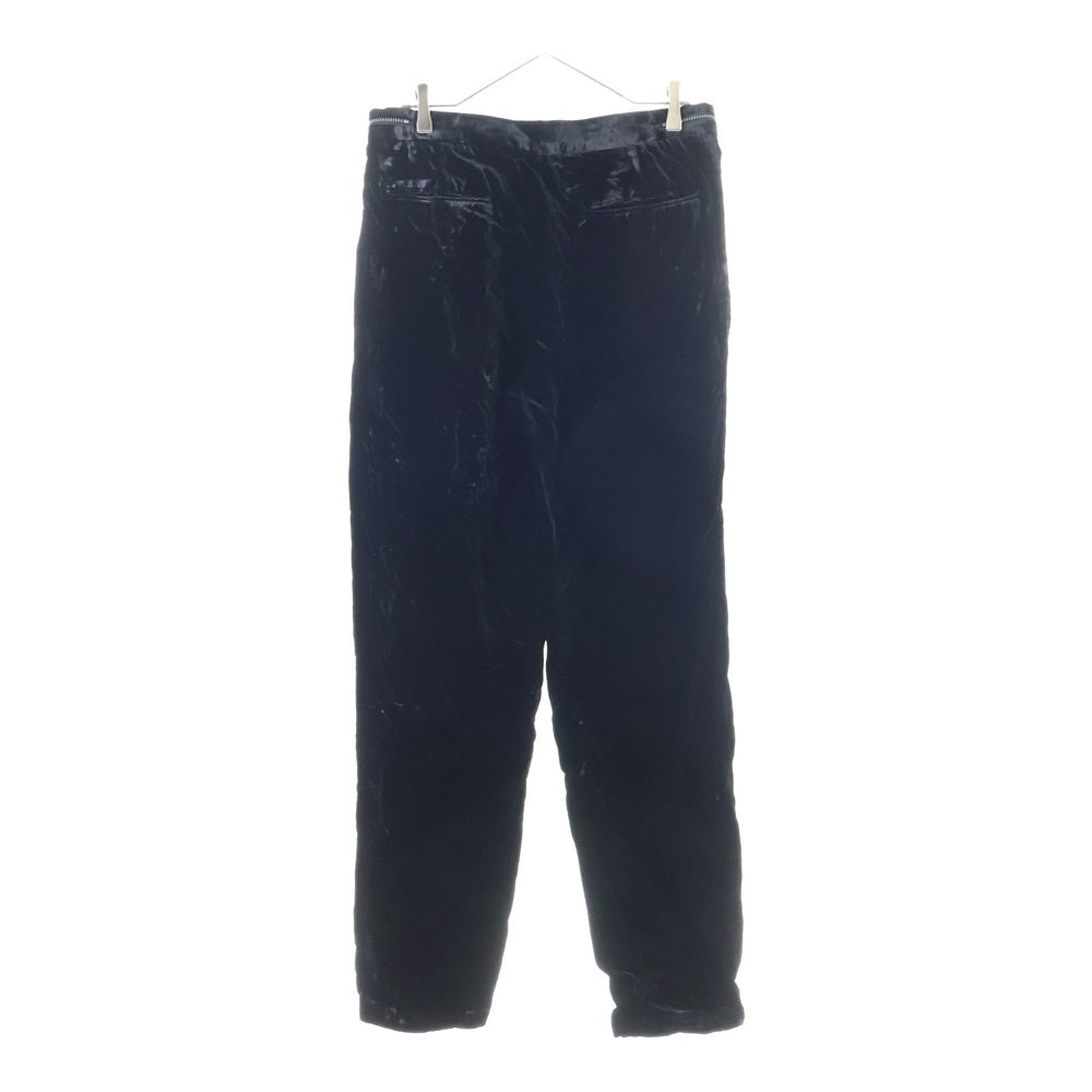 EMPORIO ARMANI(エンポリオアルマーニ) ベロアパンツ テーパード ブラック