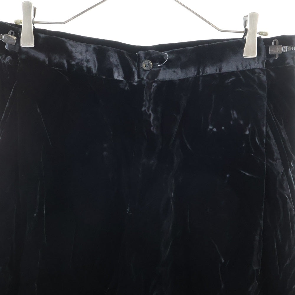 EMPORIO ARMANI(エンポリオアルマーニ) ベロアパンツ テーパード ブラック