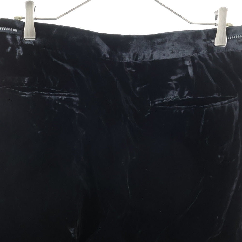 EMPORIO ARMANI(エンポリオアルマーニ) ベロアパンツ テーパード ブラック