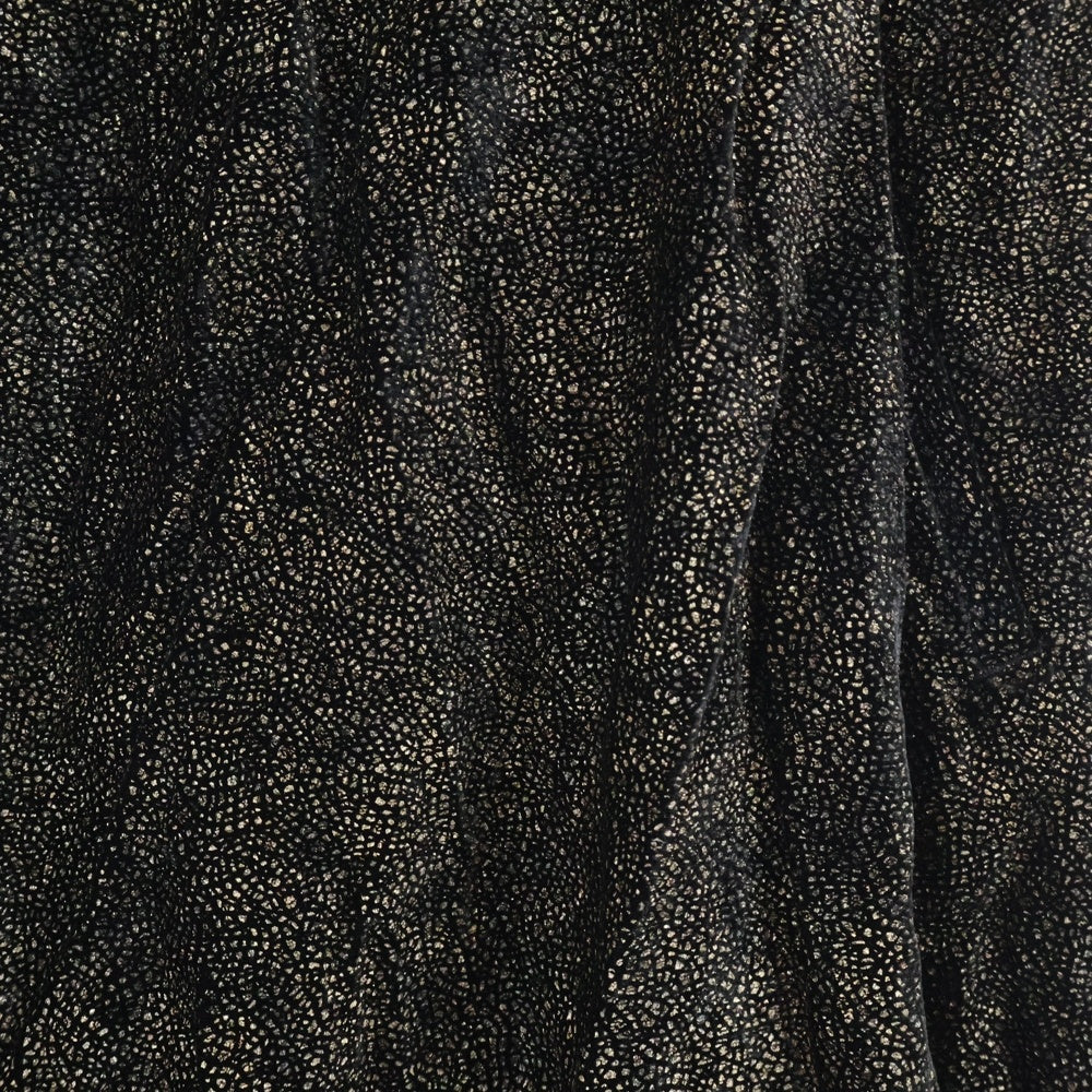 EMPORIO ARMANI(エンポリオアルマーニ) ベロアパンツ テーパード ブラック/ゴールド