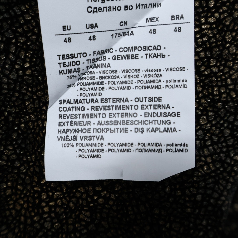 EMPORIO ARMANI(エンポリオアルマーニ) ベロアパンツ テーパード ブラック/ゴールド