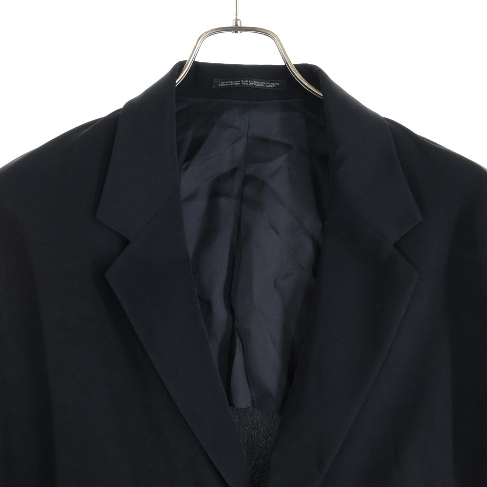 Yohji Yamamoto POUR HOMME(ヨウジヤマモト プールオム) 24SS 2-BUTTON SINGLE TUXEDO JACKET シングル タキシードジャケット ブラック HS-I36-500