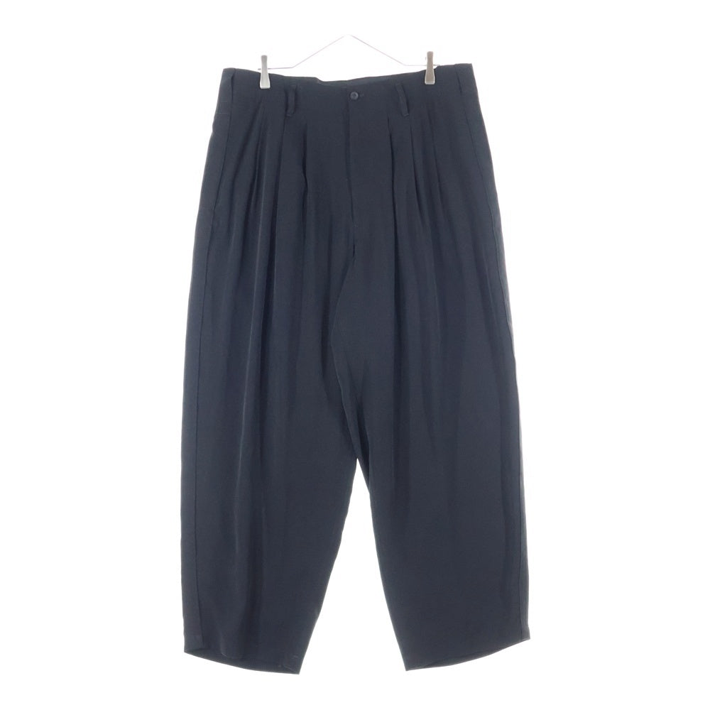 Yohji Yamamoto POUR HOMME(ヨウジヤマモト プールオム) 24SS TUXED SIDE TAPED PANTS タキシード サイド テーパードパンツ ブラック HS-P49-500