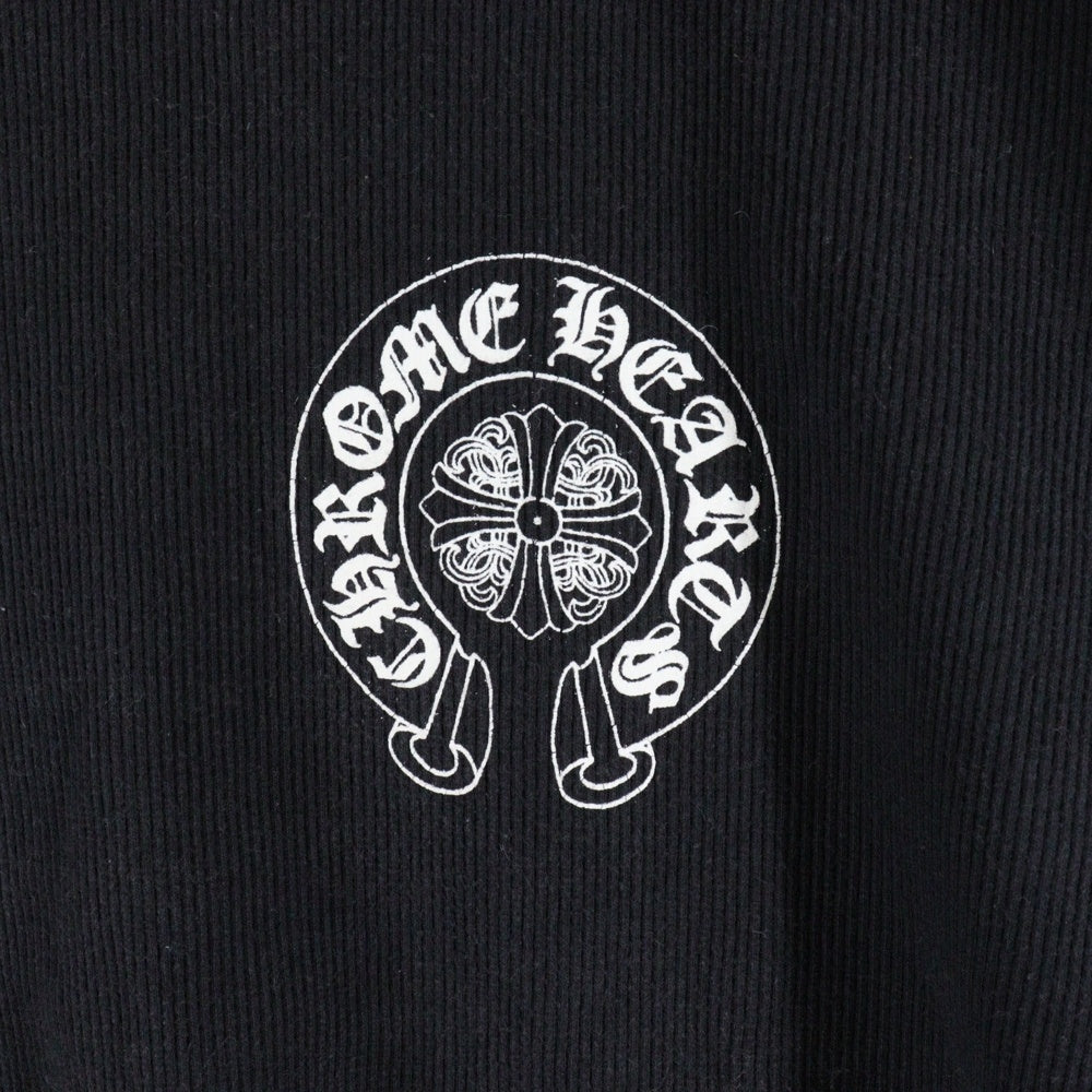 CHROME HEARTS(クロムハーツ) Thermal Tee バックセメタリープリント サーマル半袖カットソー ブラック