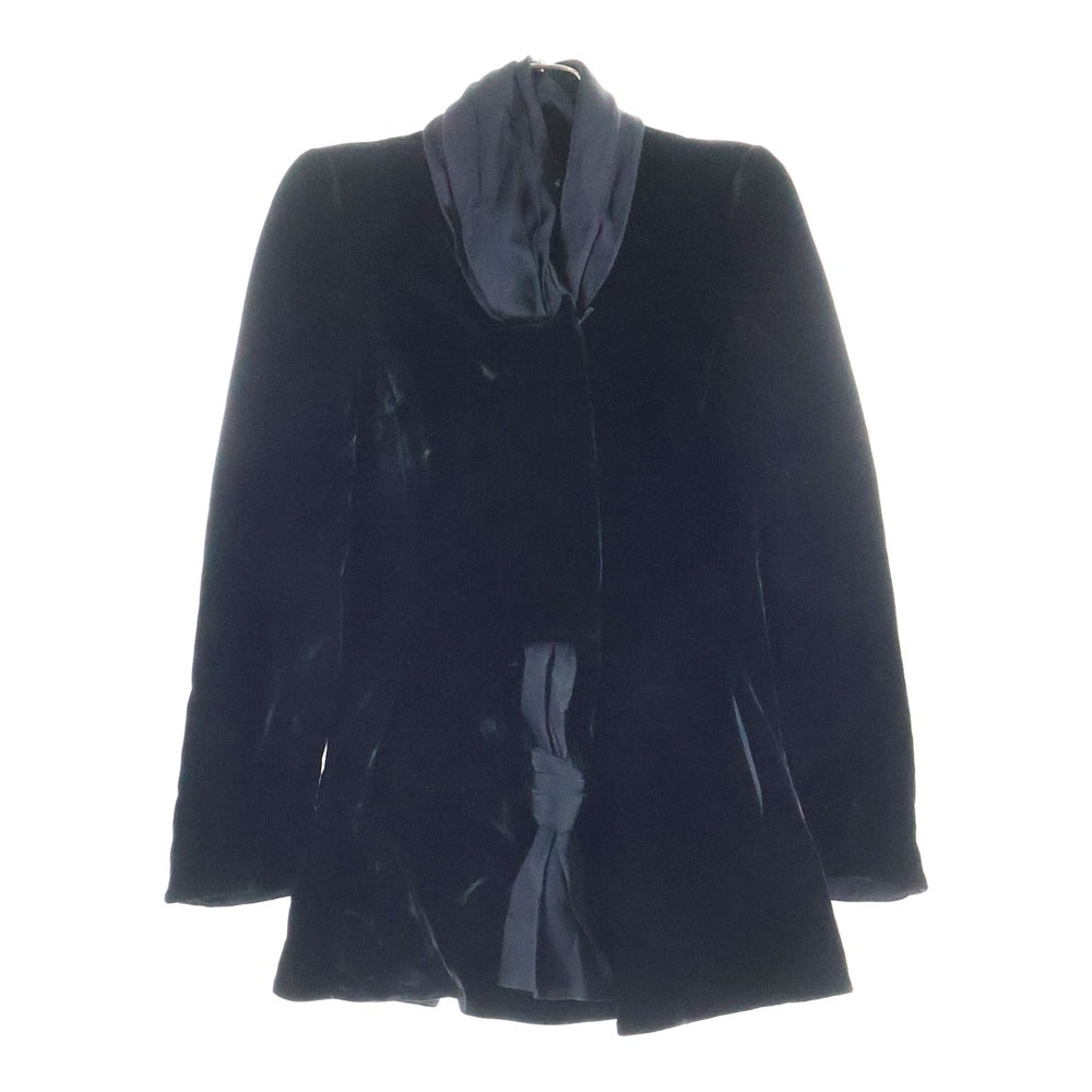 極美品　ジョルジオアルマーニ　ベロアジャケット　サイズ36 極美品✨ジョルジオアルマーニ テーラードジャケット ベロア 総柄 L