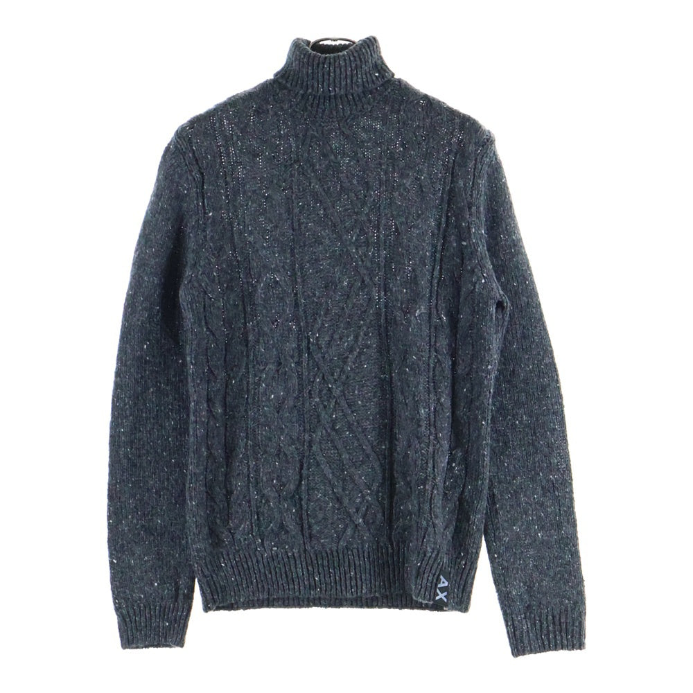 Armani Exchange(アルマーニ エクスチェンジ) ケーブル編みタートルネックニット アクリル グレー 6ZZM1U ZML4Z