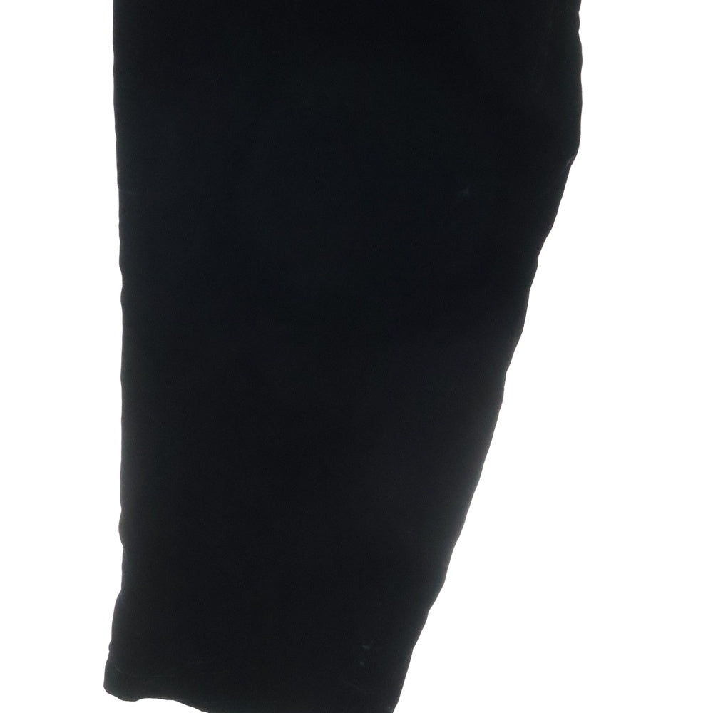 EMPORIO ARMANI(エンポリオアルマーニ) Burgundy Velvet Viscose Blend Zip Fly Dress Pants ジップフライ ドレスパンツ ベロア ブラック 11P290 11397