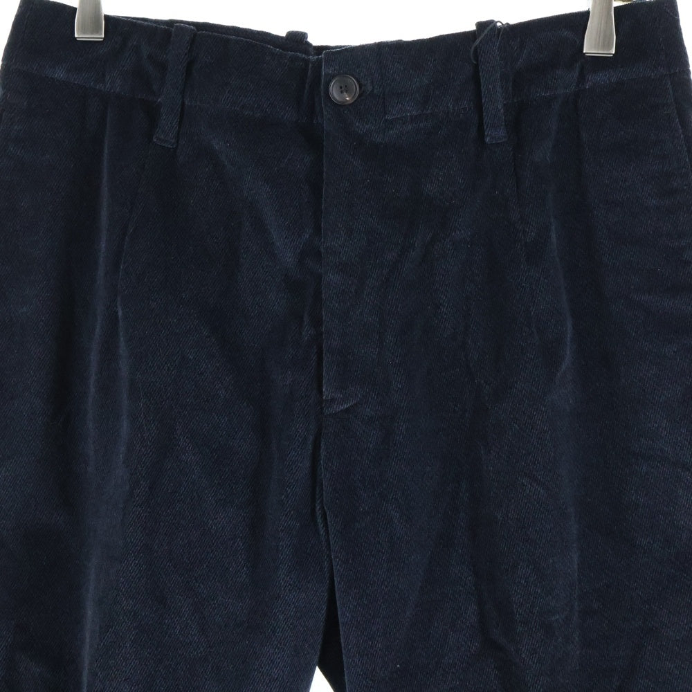 EMPORIO ARMANI(エンポリオアルマーニ) スラックスパンツ ベロア ネイビー 11P11S 11686