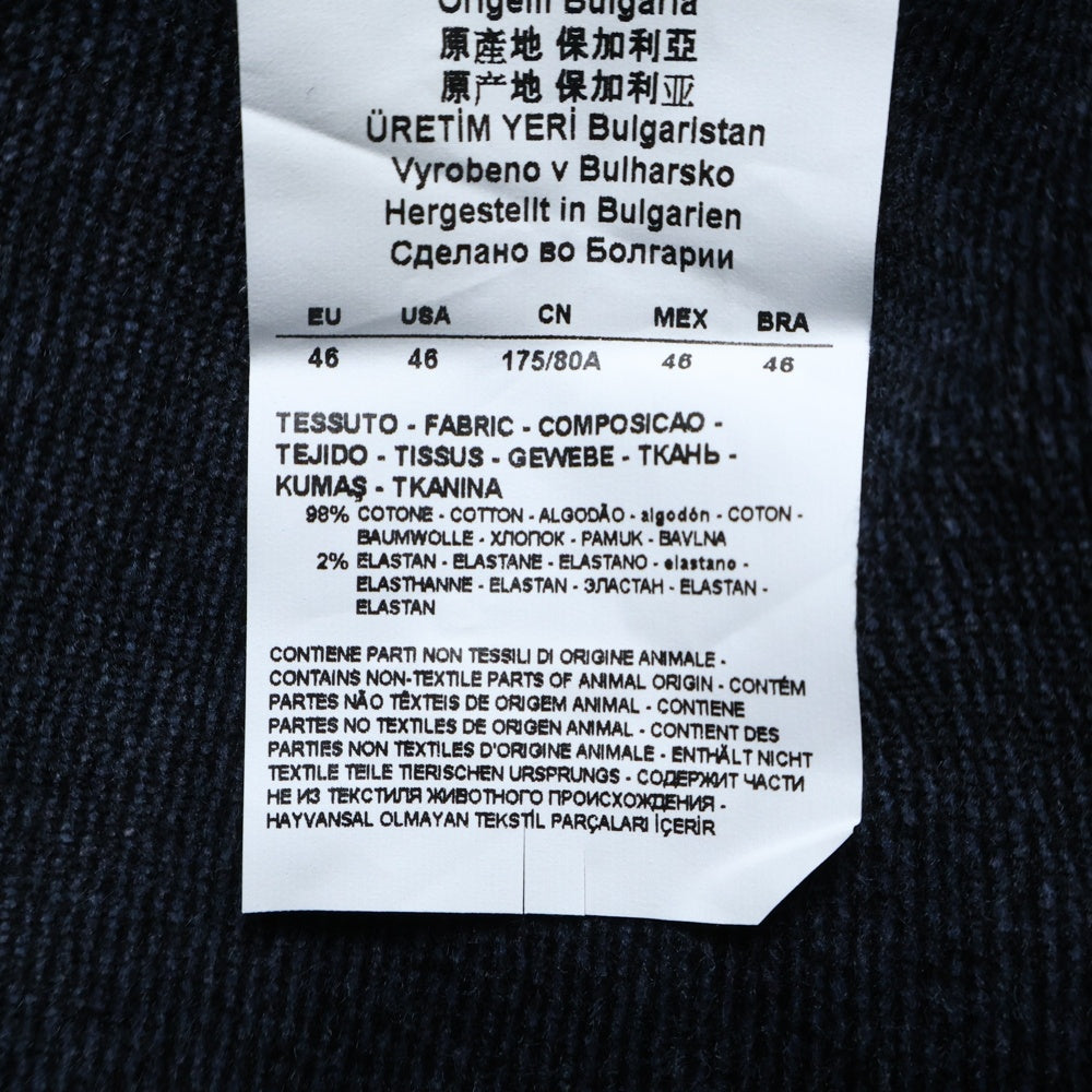 EMPORIO ARMANI(エンポリオアルマーニ) スラックスパンツ ベロア ネイビー 11P11S 11686