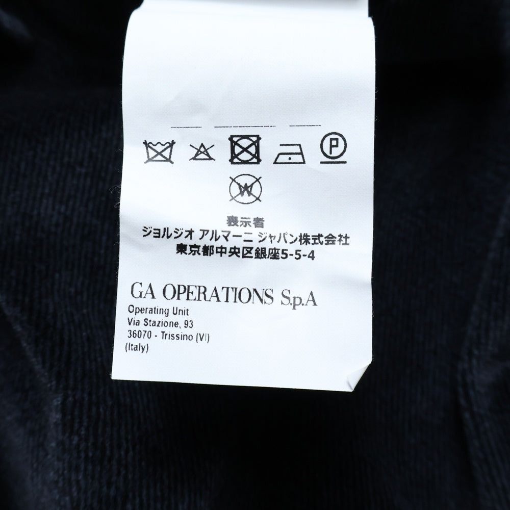 EMPORIO ARMANI(エンポリオアルマーニ) スラックスパンツ ベロア ネイビー 11P11S 11686