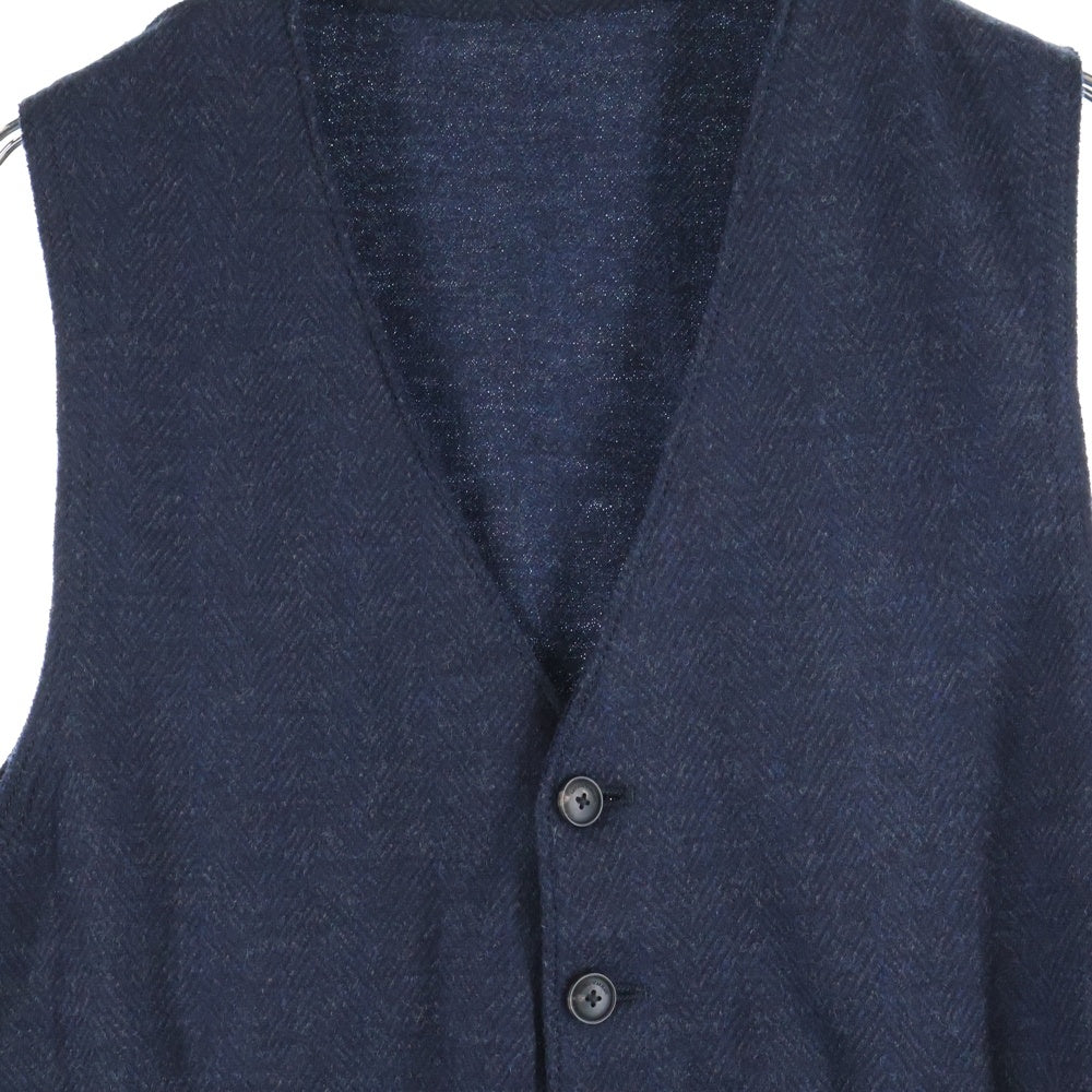 EMPORIO ARMANI(エンポリオアルマーニ) ジレベスト ヘリンボーン柄 ネイビー 11J67S 11S26