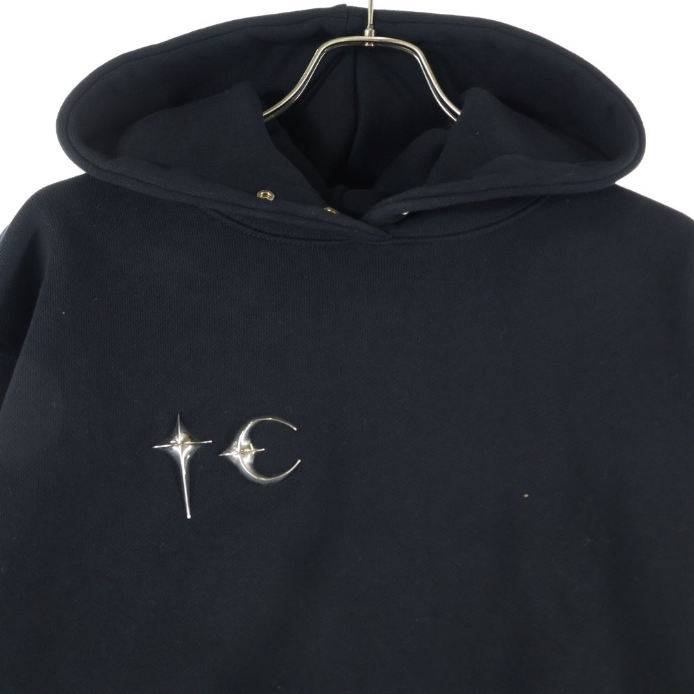 THUG CLUB(サグクラブ) ARMOR HOODIE TC23TS0702 ロゴスウェット プルオーバーパーカー ブラック