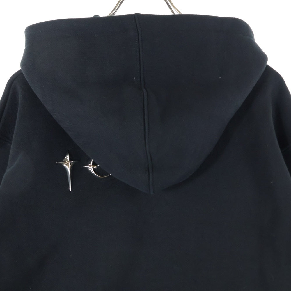 THUG CLUB(サグクラブ) ARMOR HOODIE TC23TS0702 ロゴスウェット プルオーバーパーカー ブラック