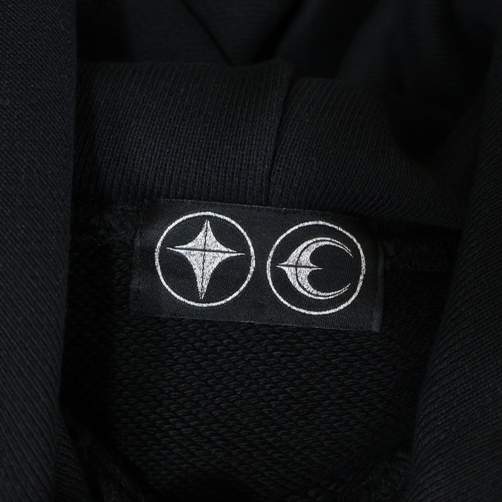 THUG CLUB(サグクラブ) ARMOR HOODIE TC23TS0702 ロゴスウェット プルオーバーパーカー ブラック