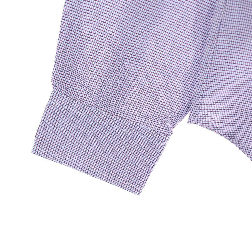 EMPORIO ARMANI(エンポリオアルマーニ) Modern Fit 長袖チェックシャツ コットン パープル