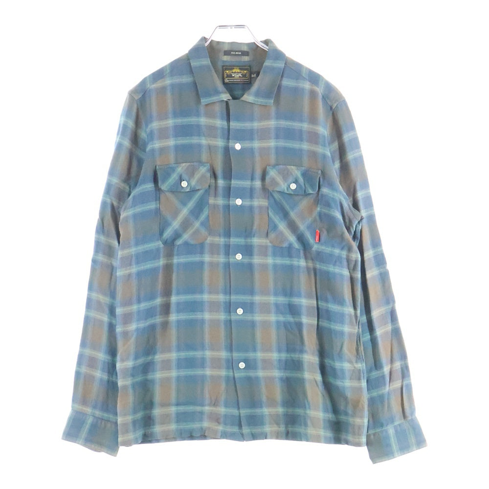 WTAPS(ダブルタップス) VATOS L/S レーヨン オンブレチェック 長袖