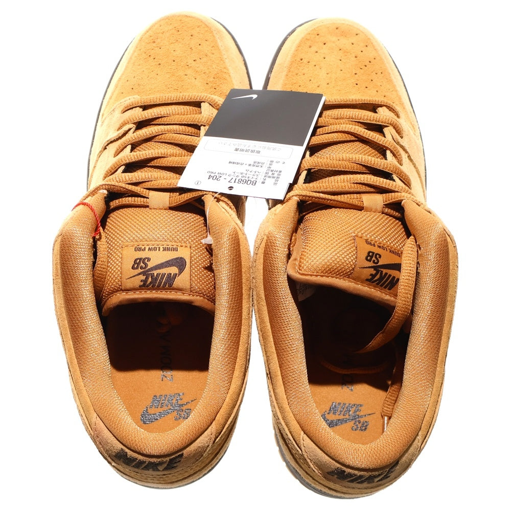 NIKE SB(ナイキエスビー) DUNK LOW PRO WHEAT MOCHA BQ6817-204 ダンク ロー プロ ウィート モカ レースアップ ローカットスニーカー ブラウン US9.5/27.5cm