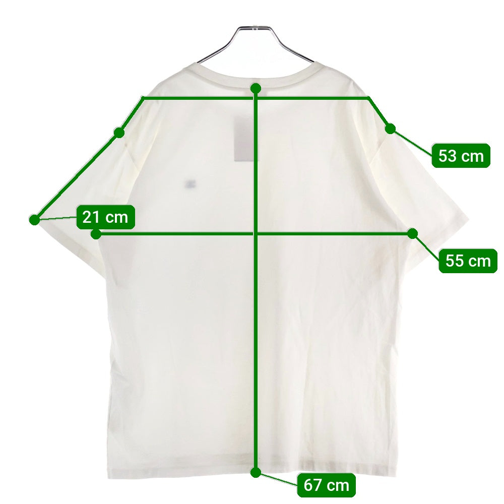 CELINE(セリーヌ) 24SS トリオンフ 胸ロゴ 半袖Tシャツ カットソー ホワイト 2X04I671Q.01OB