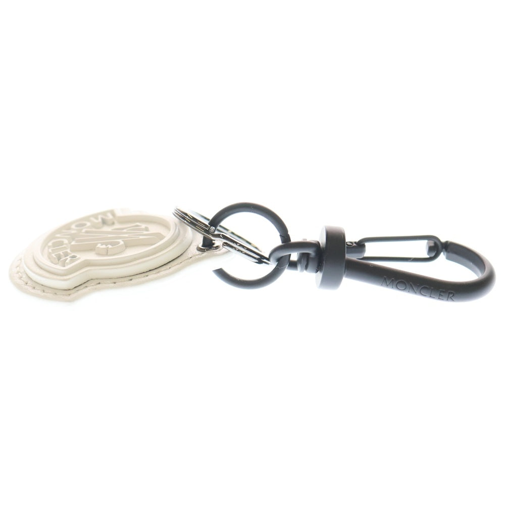 MONCLER(モンクレール) 24SS KEY RING 立体アイコンロゴ キーリング バッグチャーム ホワイト J109A 6F00007 M2489